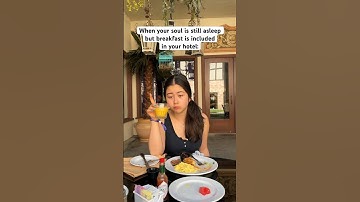 And trying everything they have is a must 😂 #sofimanassyan #funny #hotel