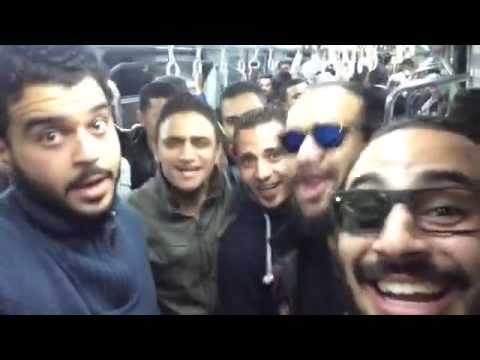 مجانين فى المترو هوا هوا بطريقة المجانين