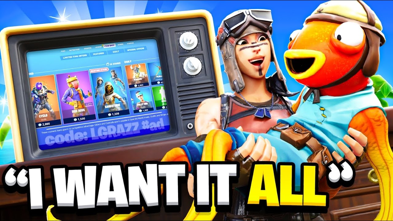 EVERY DEATH I BUY my YOUNGEST Clan Member a SKIN in Fortnite...