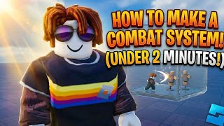 How to Make a combat system in Roblox studio [Under 2 mins]