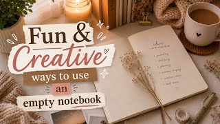 ✨Fun & Creative ways to use an empty notebook 📒 | ways to fill empty notebook 📓| 