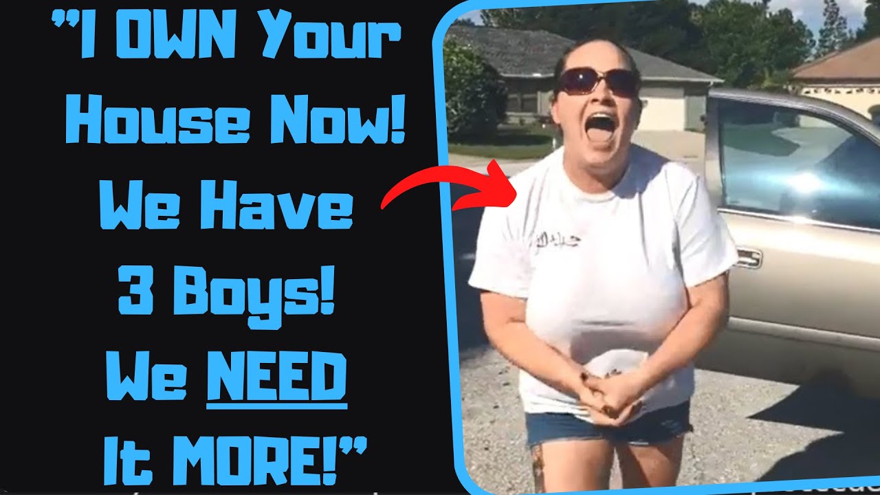 r/EntitledPeople - Безумная Карен вламывается и КРАДИТ мой дом! НЕ УХОДИТ!