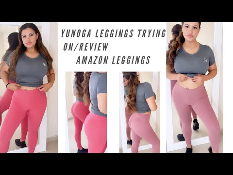 YUNOGA LEGGINGS TRYING ON REVIEW  LEGGINGS 