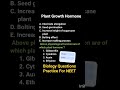 Plant growth hormone | biology question practice for NEET | Q&A #shorts