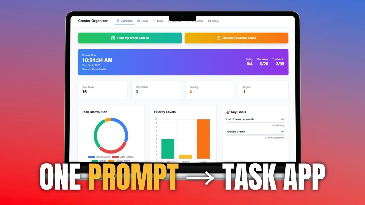 Build a Task App with ONE PROMPT (AI Step-by-Step + Free Prompt) - YouTube