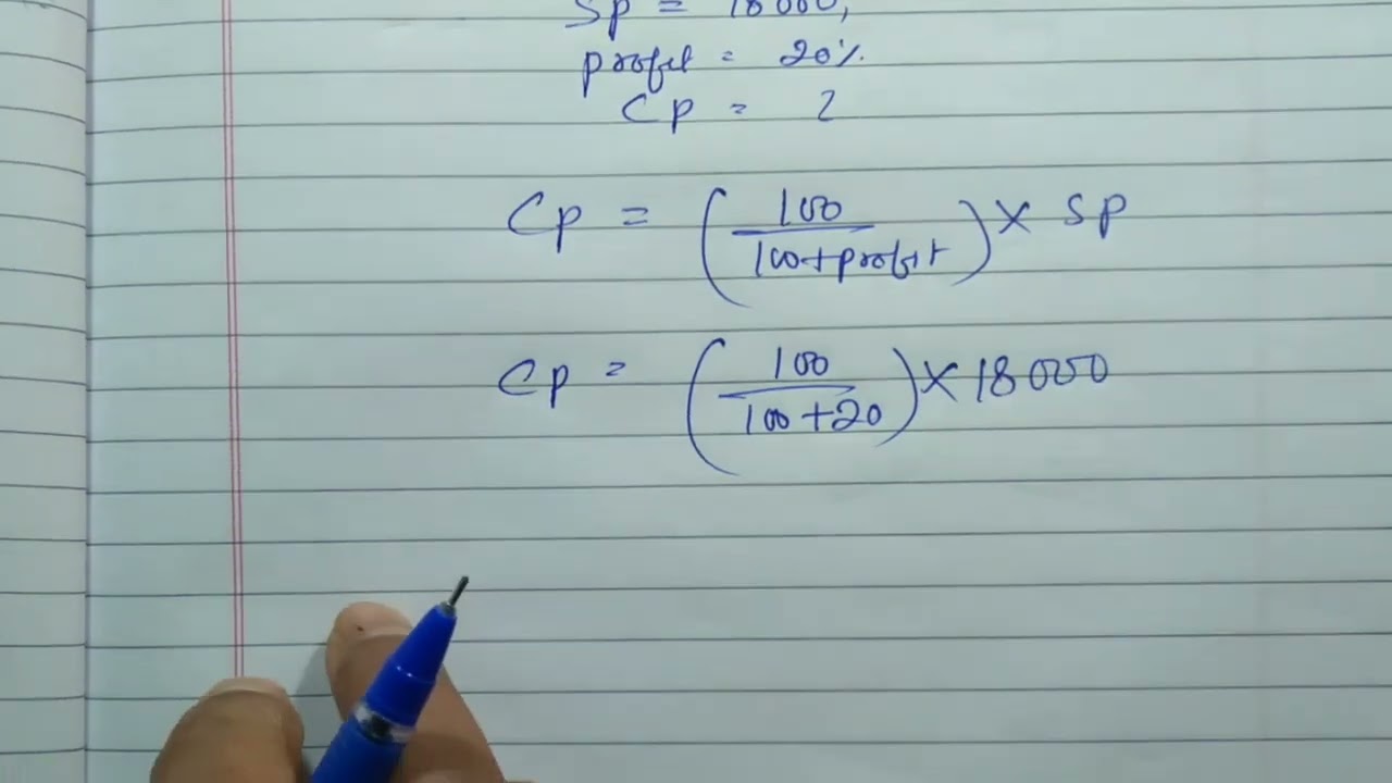A man  sells his scooter for Rs 18000 making a profit of 20% .How much did scooter cost