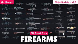 Firearms (Major Update – v3.0) -  3D Low Poly Asset Pack for Games
