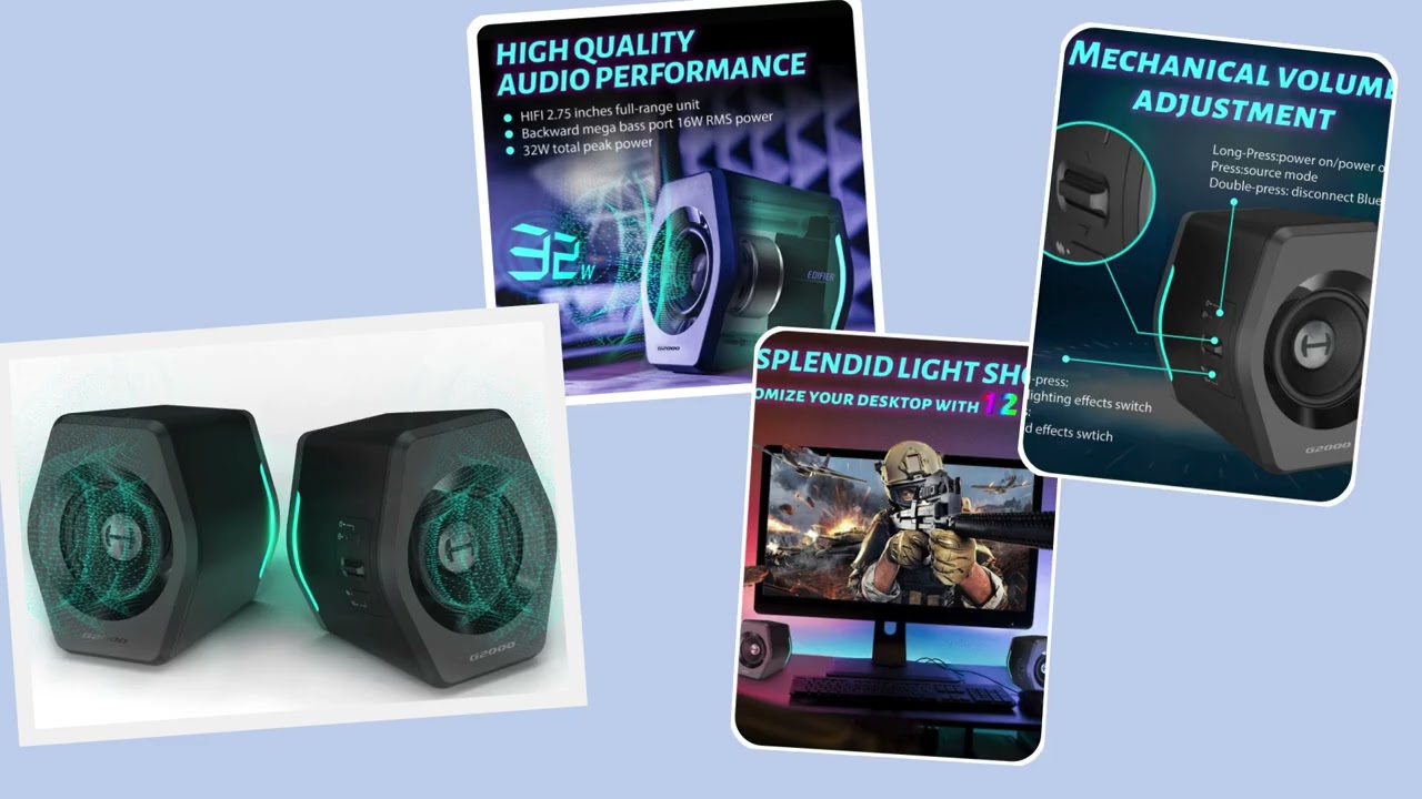 Edifier G2000 Review | 32W Gaming PC Speakers with RGB Tested