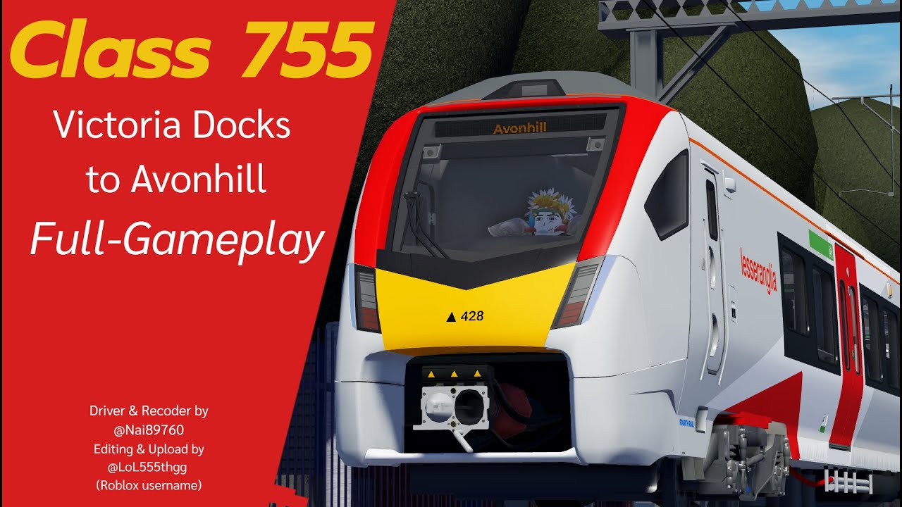 Roblox British Railway | Class 755 Full Gameplay, Victoria Docks to Avonhill