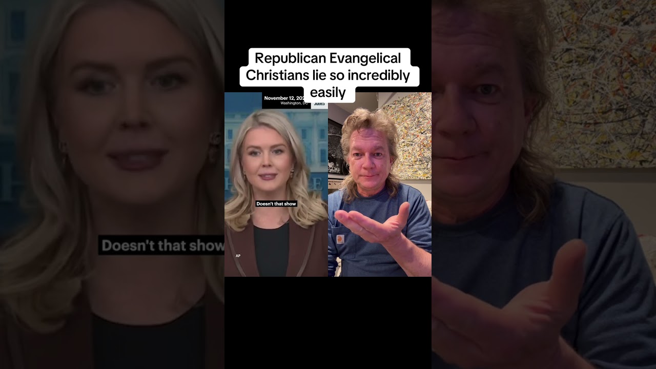 Republican Evangelical Christians lie so incredibly easily 