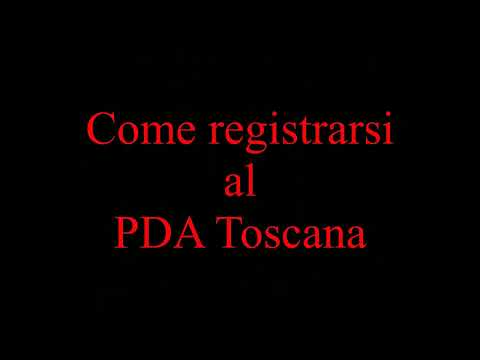 01 ) PORTALE GIUSTIZIA REGIONE TOSCANA - La registrazione sul PDA Toscana