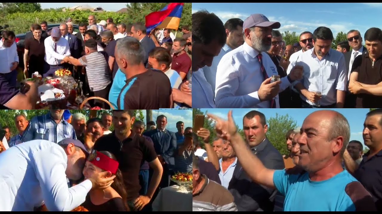 Փաշինյանը Փշատավան գյուղի կենացն է խմում. փշատավանցին՝ արտասանում Փաշինյանի պատվին