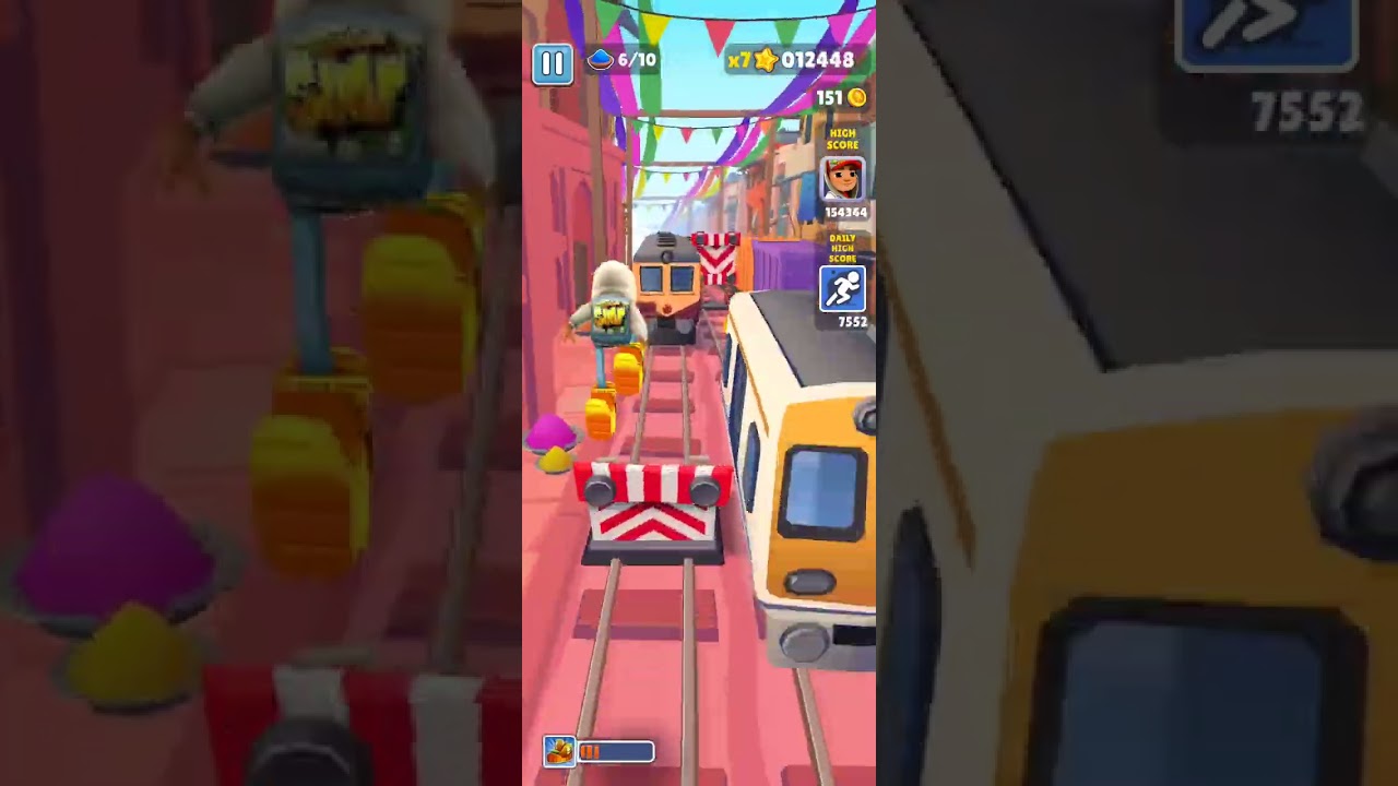 Subway surfer pro 😎 from a four year old