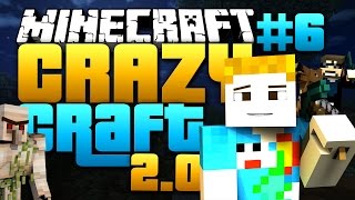 Minecraft: crazy craft 2.0 - #6 | a castle made of dirt