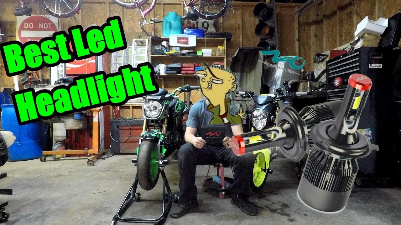 Z125 and Grom Led headlight Review YouTube