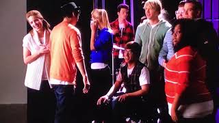 Glee: Will and Rachel show off their Born This Way shirts (218)
