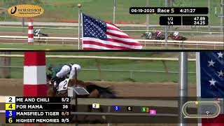 RACE 5 PROGRAM 06 19 2025
