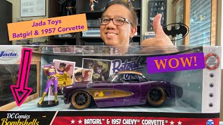 Jada Toys DC Bombshells Batgirl & 57 Chevy Corvette