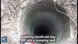 Toddler rescued after falling into a well in China