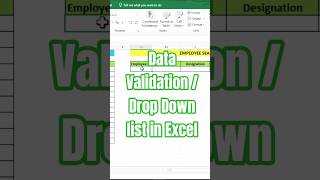 How to Create a Dropdown List in Excel | Data Validation Trick