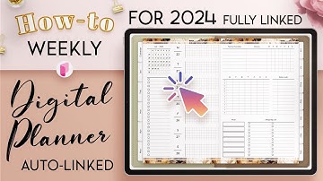 How to create a Weekly Digital Planner for 2024 - Fully Linked - Automatic Hyperlinks