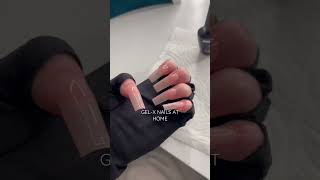 black french tip gel-x nails🖤 #gelx #frenchtips #gelxnails