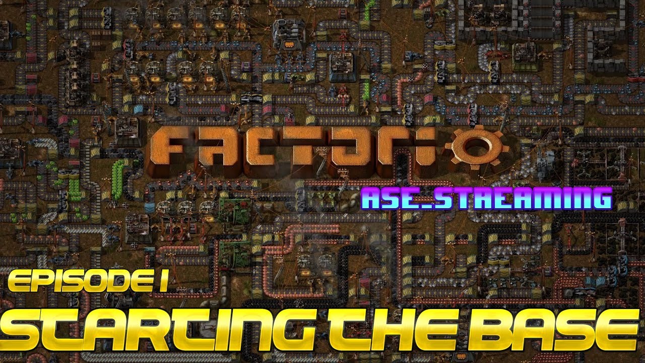 Factorio - EP1 - Building the Base - YouTube