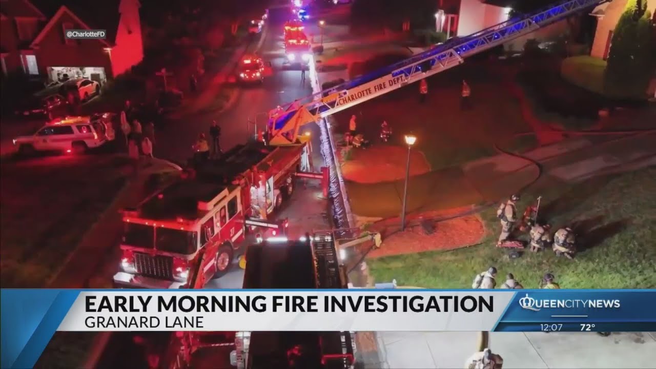Early morning fire displaces three people in NE CLT - YouTube
