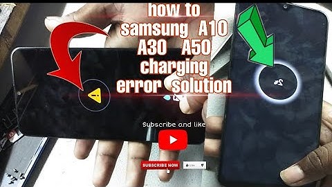 samsung A10 A20 A30 A50  charging error solution all model