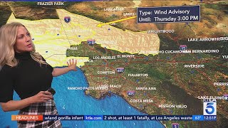 Santa Ana winds to return to Southern California Wednesday & Thursday