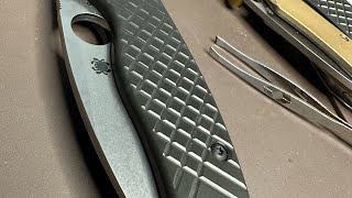 Spyderco shaman with black zirconium scales and back spacer. 😘😎 #knives #knifecollection #edc