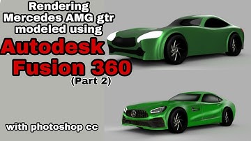 Mercedes AMG gtr: Rendering fusion 360 model in photoshop (part 2)