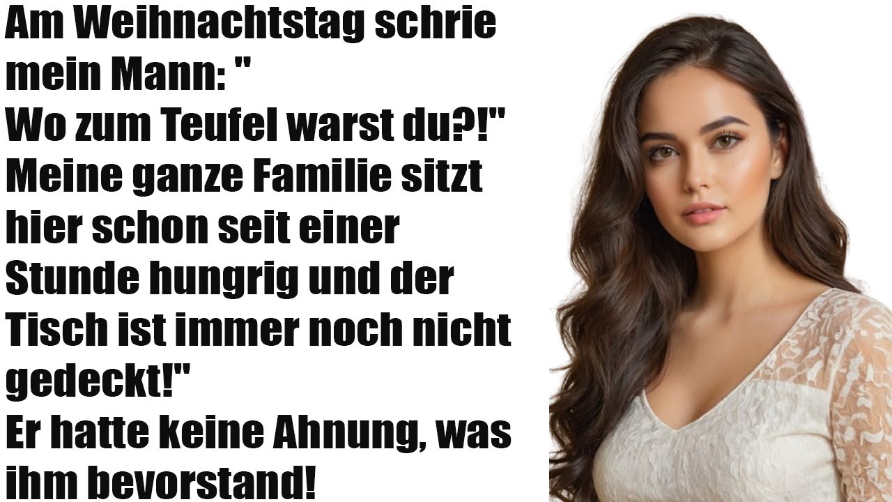 An Heiligabend: Mein Mann schrie, während die Familie wartete – Sie werden nicht glauben, warum!
