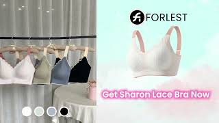 Sharon Lace Bra: Exquisite Embossed Lace With Scalloped Neckline