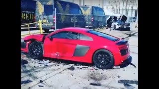 McLaren 720s CRASH vs Audi R8