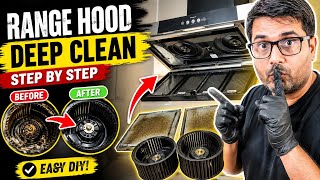 How to Open & Deep Clean a Kitchen Range Hood | Complete Step-by-Step Guide