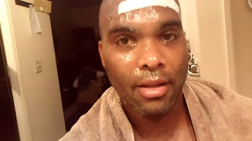 making a plaster-strip mask