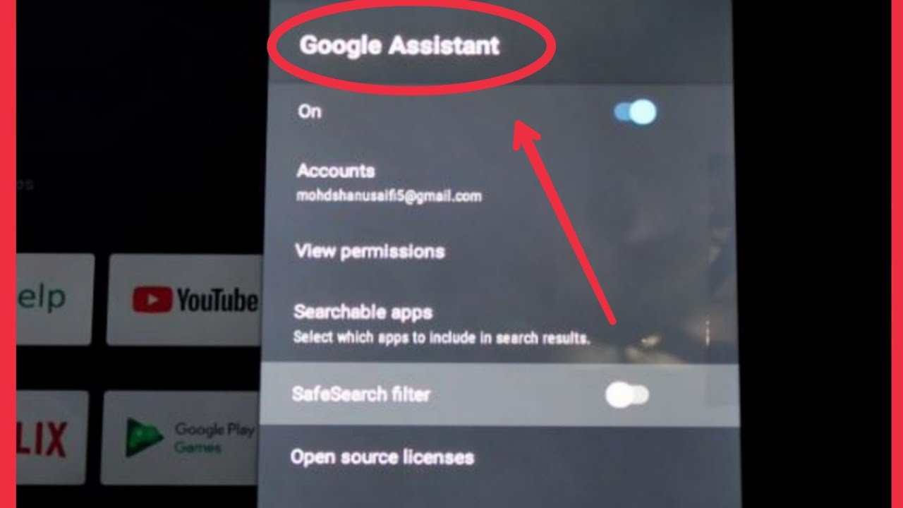 Realme smart tv how to manage google assistant settings youtube
