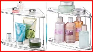 Maximize Your Bathroom Space with This Compact Corner Organizer