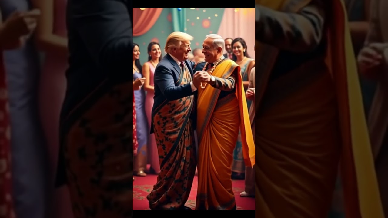 Trump & Netanyahu Rock the Sari Dance Floor!