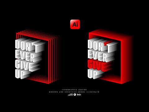 Typography Design in Adobe Illustrator | Modern Typography Design