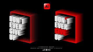 Typography Design In Adobe Illustrator Modern Typography Design