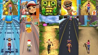 Subway Princess Runner 🆚 Temple Run 2 🆚 Subway Surfers 🆚 Little Singham 🆚 Endless Run: Jungle Escape screenshot 2