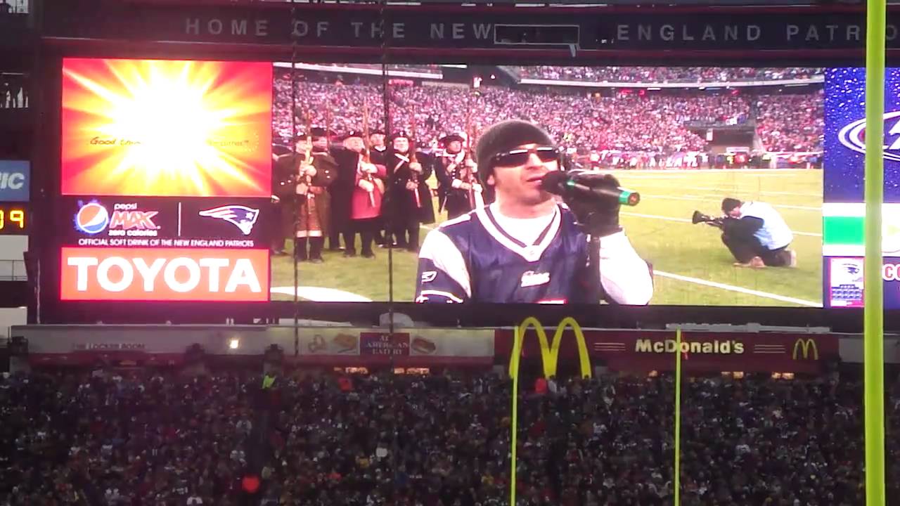Sully Erna of Godsmack sings the National Anthem.