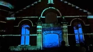 3D Building Light Projection at Windsor Balloonapalooza 2013