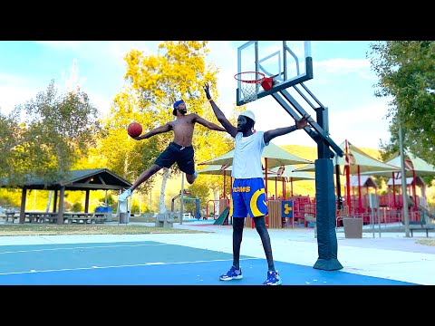1v1 DUNKS ONLY vs 7’5 Giant (I FINALLY DUNKED ON HIM)