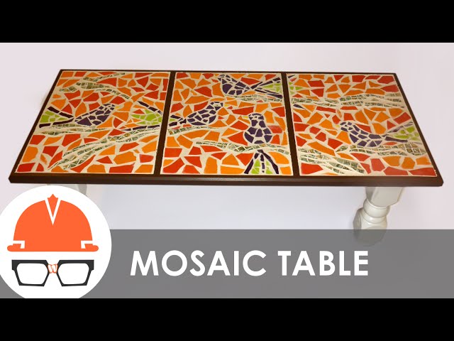Building a tile mosaic coffee table - YouTube building-a-tile-mosaic-coffee-table-youtube