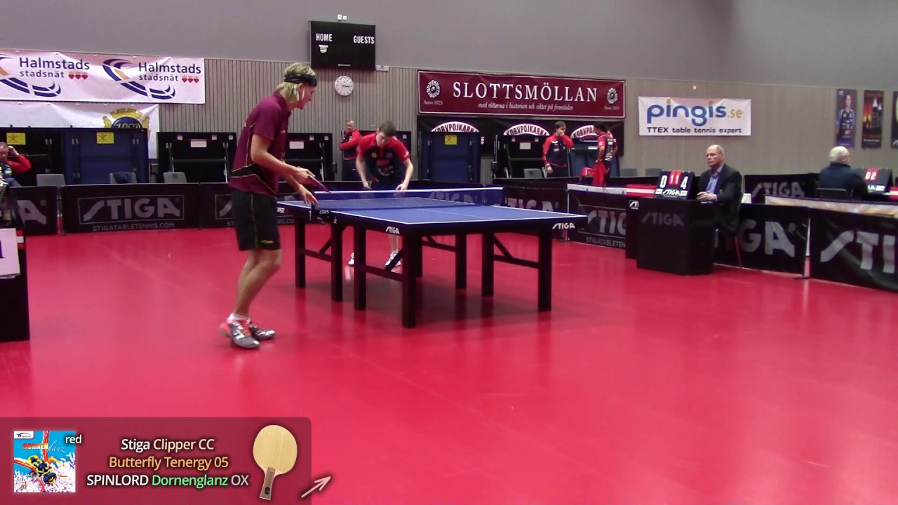 Gustaf Ericson в клубном чемпионате Швеции 2017. Играет Ox шипами