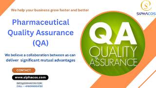 #456 SIPHACOS Pharmaceutical Quality Assurance QA
