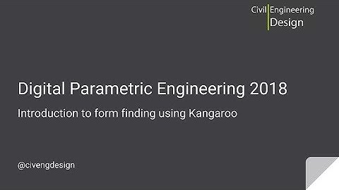 Session 06 | Introduction to form finding using Kangaroo